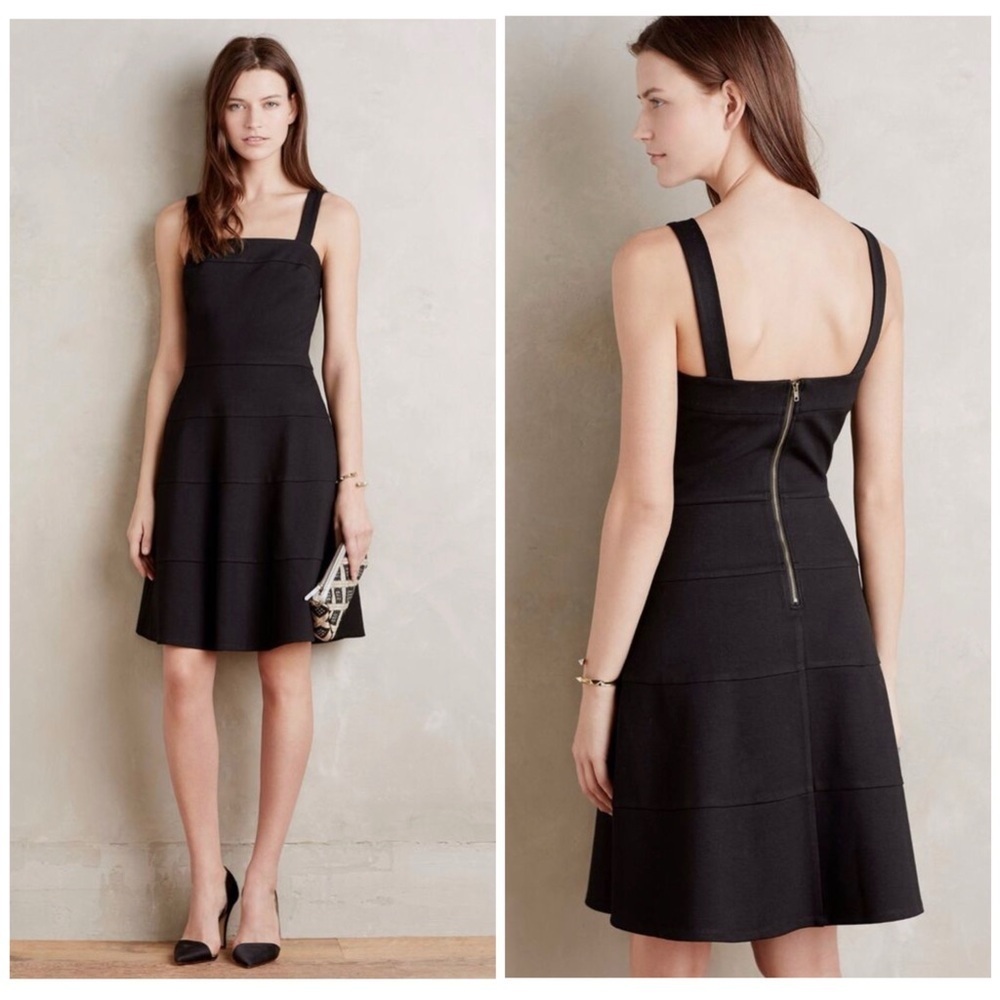 Anthropologie Sunday In Brooklyn Black Midi dress New size XL - Picture 5 of 6